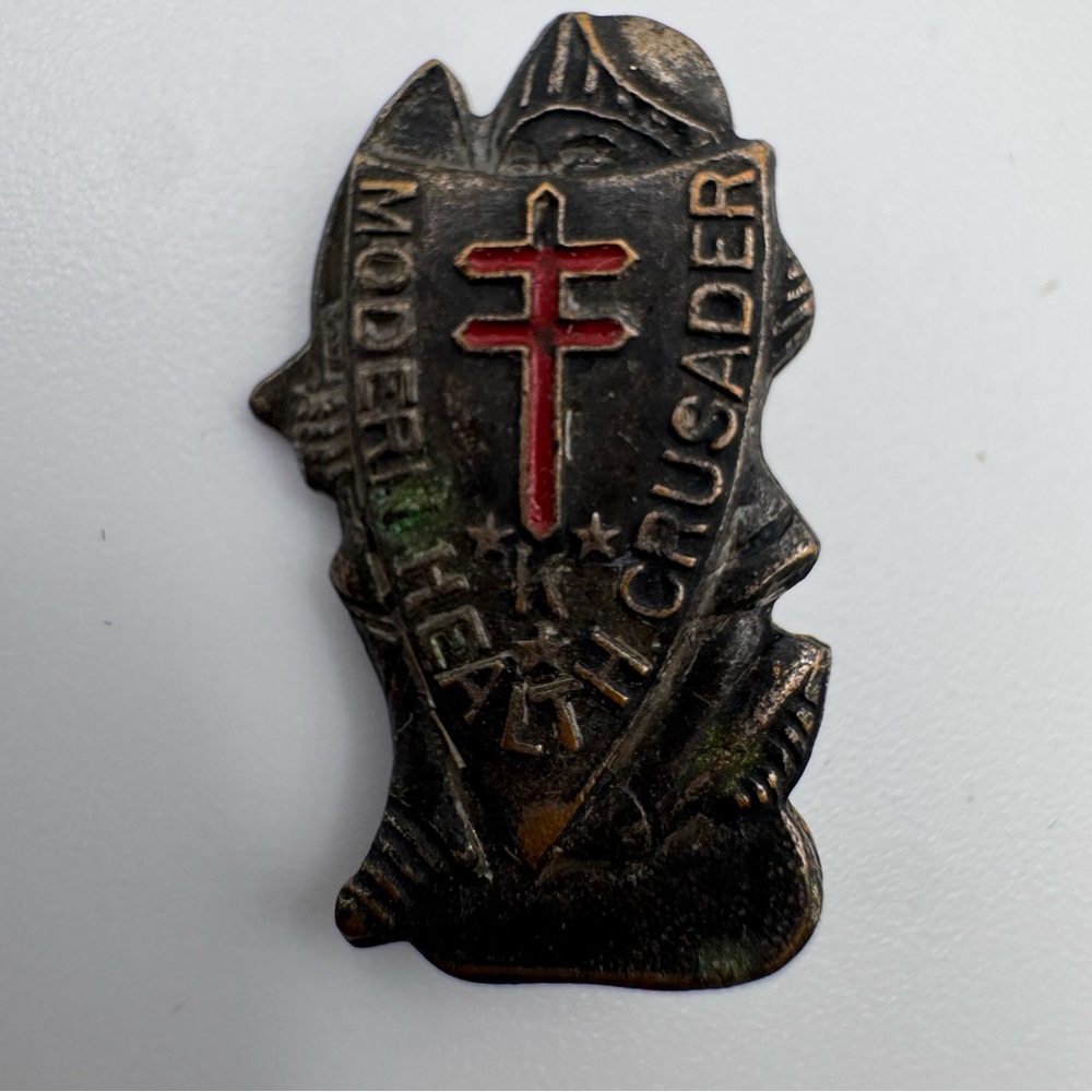 Red Cross Modern Health Crusader pin
